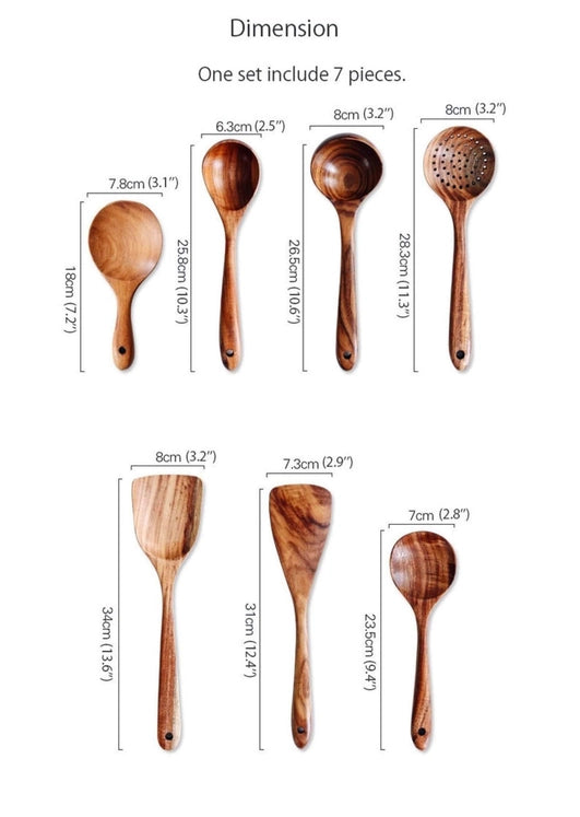 Traditional Teak Utensils